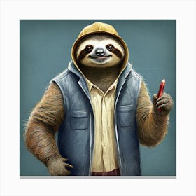 Sloth 66 Canvas Print