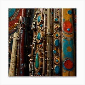 Saxophones 1 Canvas Print