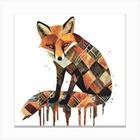 Fox.Generated AI. Wall Art Print Canvas Print