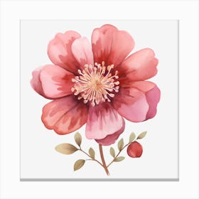 Watercolor Flower 1 Canvas Print