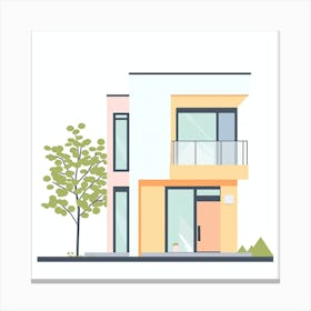 Modern House 2 Canvas Print