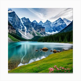 Lake Banff Canvas Print