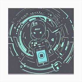 Futuristic Woman Canvas Print