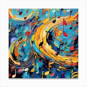 Music Notes 7 Canvas Print