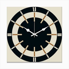 Wall Clock Canvas Print