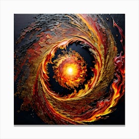 Fire Spiral 1 Canvas Print