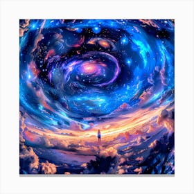 Galaxy In The Sky Canvas Print