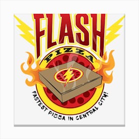 Flash Pizza Canvas Print