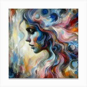 Abstract Of A Woman Canvas Print