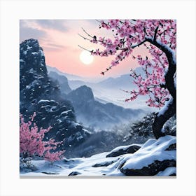 Chinese Cherry Blossoms Canvas Print