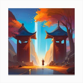 Asian Painting Canvas Print