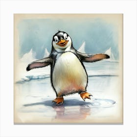 Penguin 8 Canvas Print