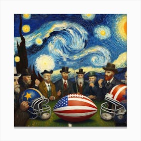 Invention of American Football Canvas Print