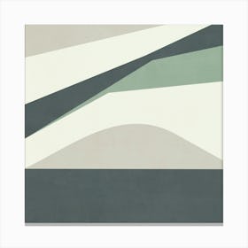 Minimalist Abstract Geometries - Green 02 1 Canvas Print