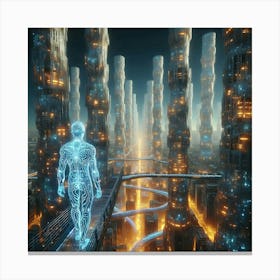 Futuristic Cityscape 14 Canvas Print