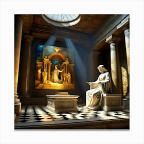 Jesus In The Temple 7 Canvas Print