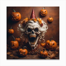Holloween Deep thoughts Canvas Print