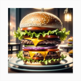 Big Burger 1 Canvas Print