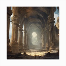 Ruins Of An Ancient City 1 Canvas Print