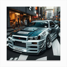 Nissan Gt-R Wallpaper Canvas Print