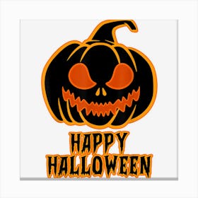 Happy Halloween Pumpkin Canvas Print