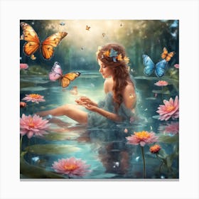 Lily Of The Pond Canvas Print
