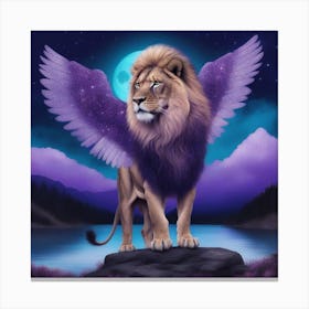 Lion With Wings Canvas Print