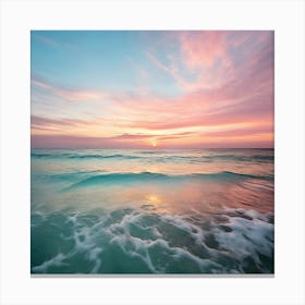 Indian Ocean Vibrant Sunrise Canvas Print