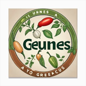 Legumes As A Logo (55) Canvas Print