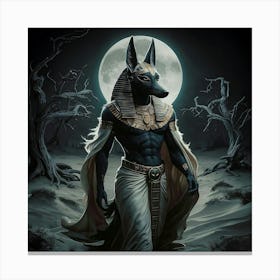 Anubis artwork Canvas Print