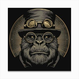 Steampunk Gorilla 18 Canvas Print