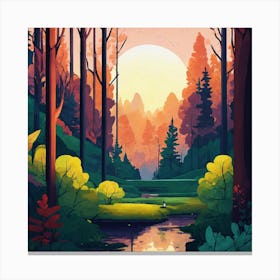 Majestic Forest Canvas Print