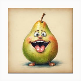 Funny Pear 1 Canvas Print