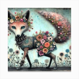 Punk Fox 1 Canvas Print