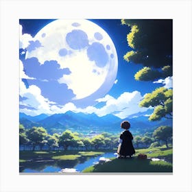 Full Moon Canvas Print