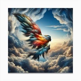 Angel In The Sky Canvas Print