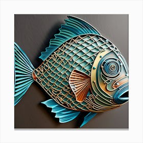 metal fish wall art 2 Canvas Print