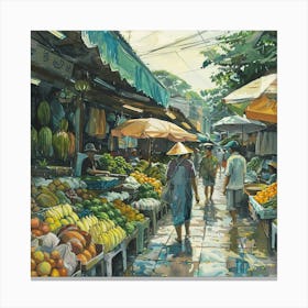 Fruit Market 2 Canvas Print