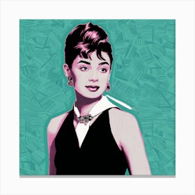 Audrey Hepburn Pop Art (11) Canvas Print