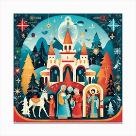 Nativity Scene 4 Canvas Print