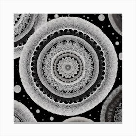 Mandala Art AI Canvas Print