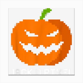 Funny Halloween Gaming Skills Gamer Jack O Lantern Pumpkin Canvas Print