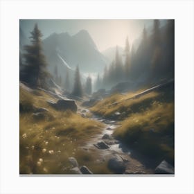 Mountain Scene 9 Canvas Print