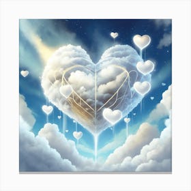 Heart In The Clouds Canvas Print