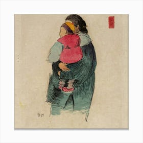 Mother And Child 4 Canvas Print