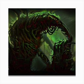 Monster In The Dark Canvas Print