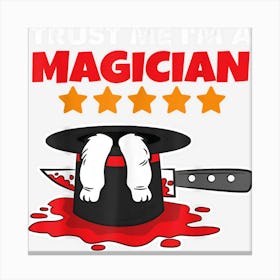 Funny Magician Illusionist Wizard Canvas Print