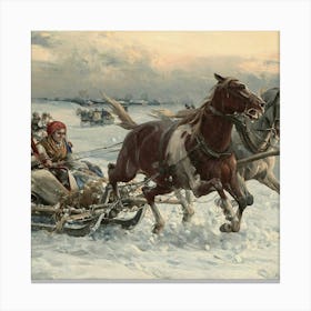 Sleigh 2 5 Canvas Print