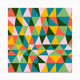 Irregular Triangles Multi Square Canvas Print