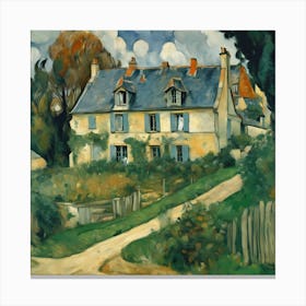 The House Of Dr Gachet In Auvers Sur Oise, Paul 4 Canvas Print